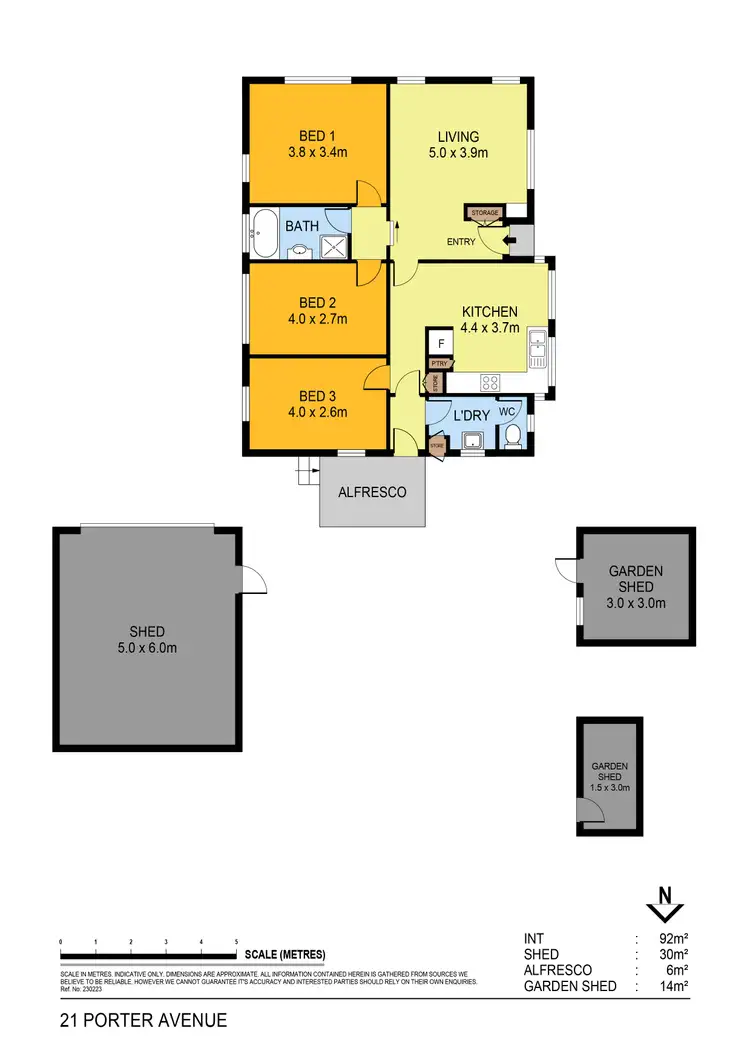 Floorplan of Homely rural property listing, 21 Porter Avenue, Maryborough VIC 3465