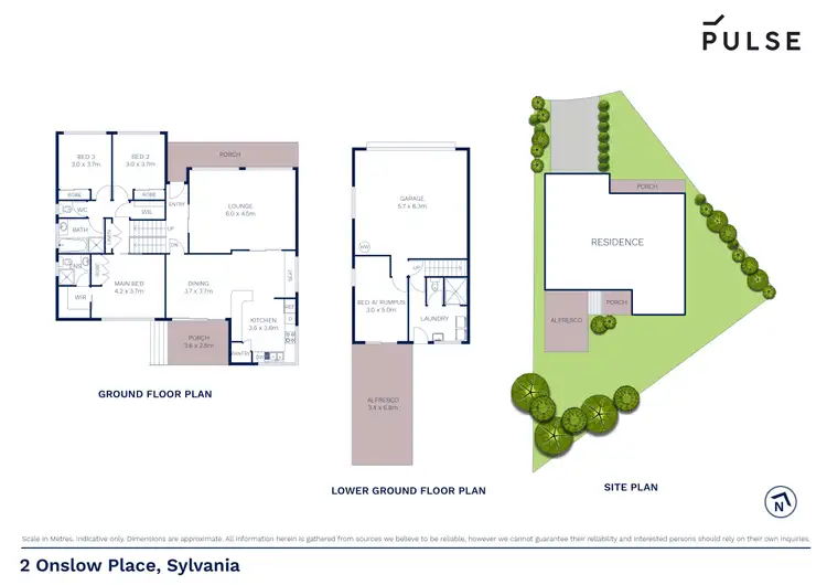 Floorplan of Homely house listing, 2 Onslow Place, Sylvania NSW 2224