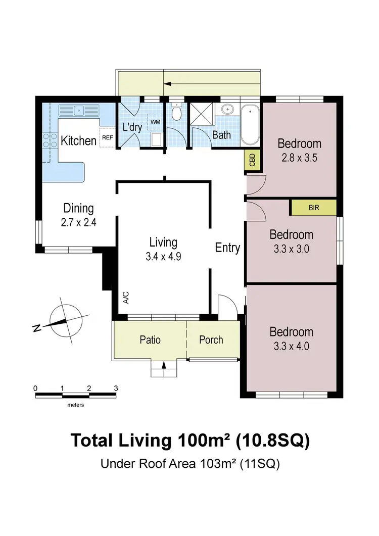 Floorplan of Homely house listing, 11 Biram Drive, Warragul VIC 3820