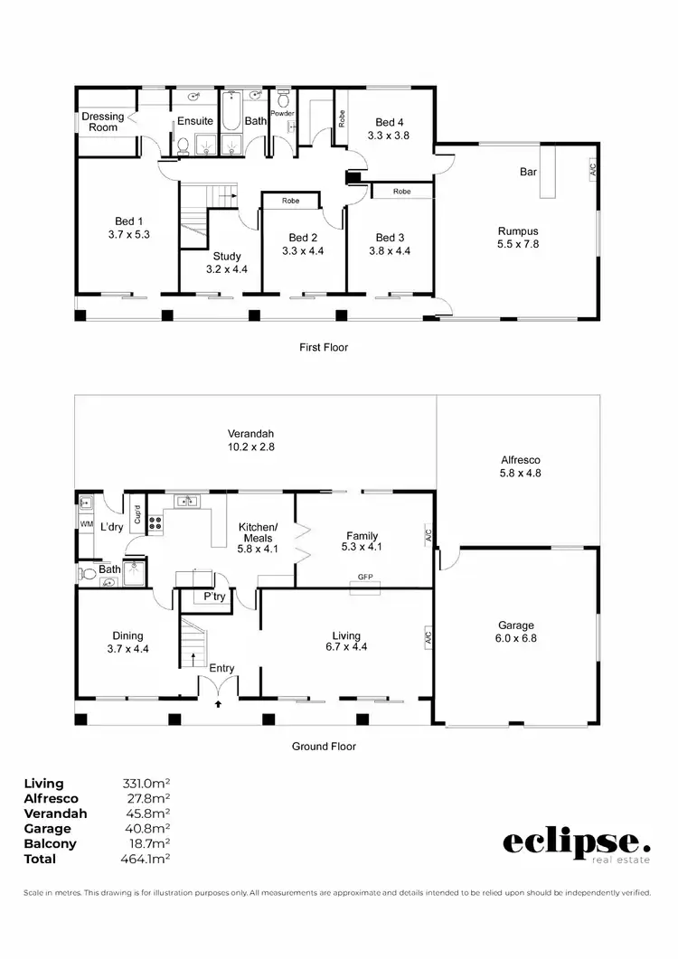 Floorplan of Homely house listing, 46 Crompton Drive, Wattle Park SA 5066