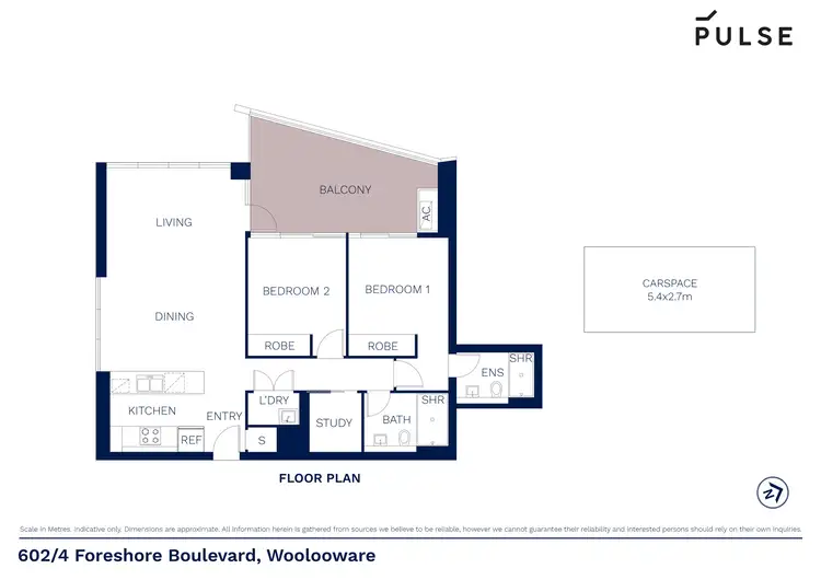 Floorplan of Homely apartment listing, 602/4 Foreshore Boulevard, Woolooware NSW 2230