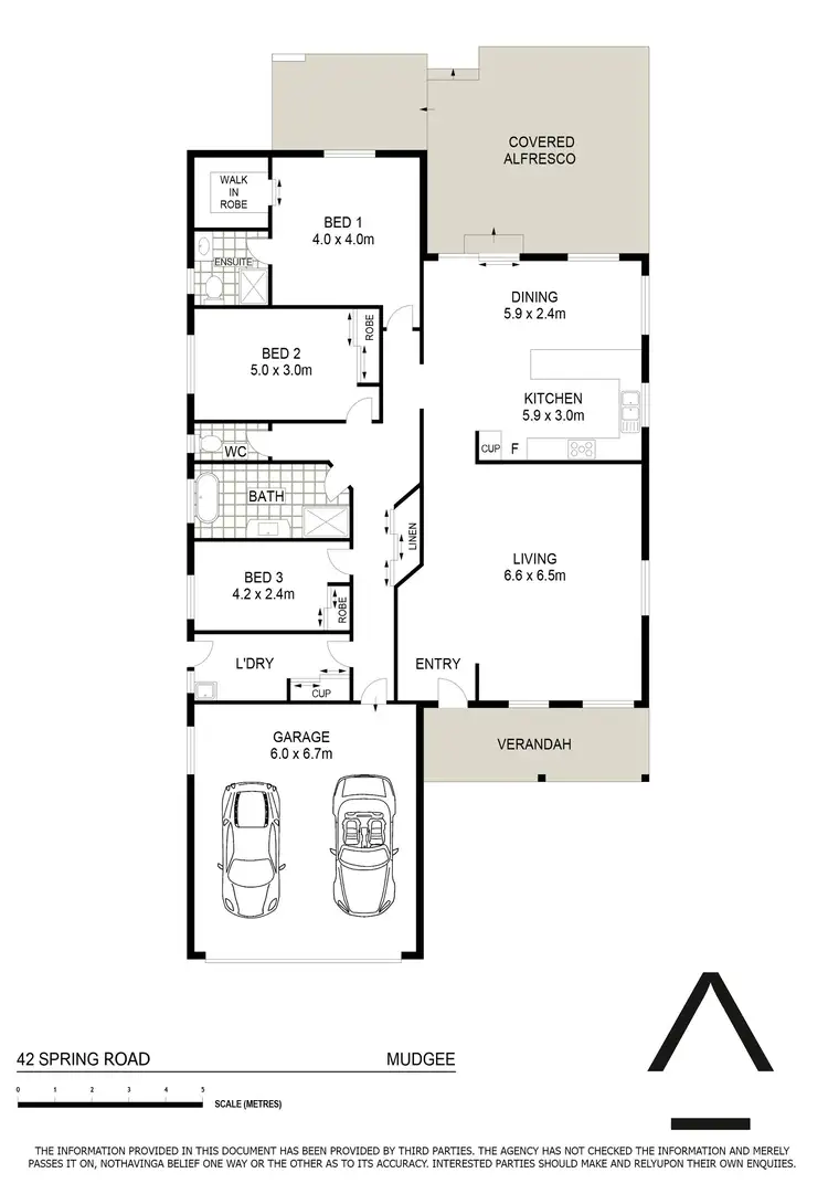 Floorplan of Homely house listing, 42 Spring Road, Mudgee NSW 2850