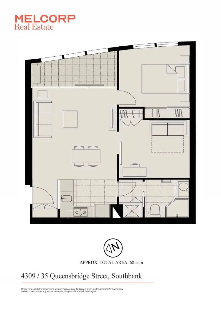 Floorplan of Homely apartment listing, 4309/35 Queensbridge Street, Southbank VIC 3006