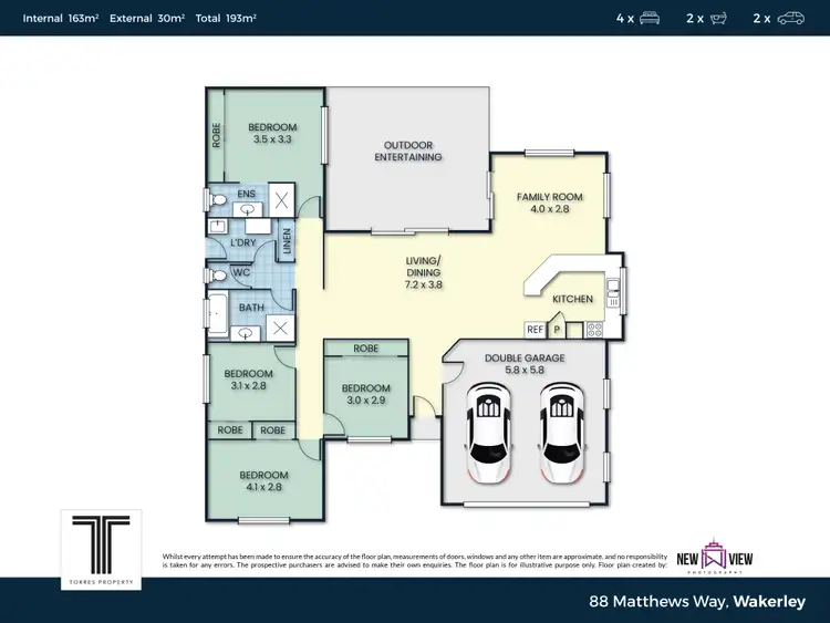 Floorplan of Homely house listing, 88 Matthews Way, Wakerley QLD 4154