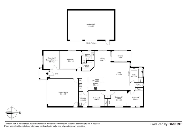 Floorplan of Homely house listing, 6 Jarrod Drive, Hastings VIC 3915