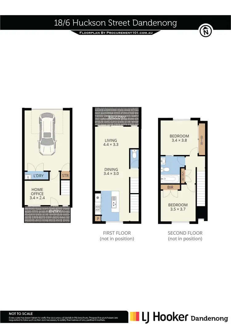 Floorplan of Homely unit listing, 18/6 Huckson Street, Dandenong VIC 3175