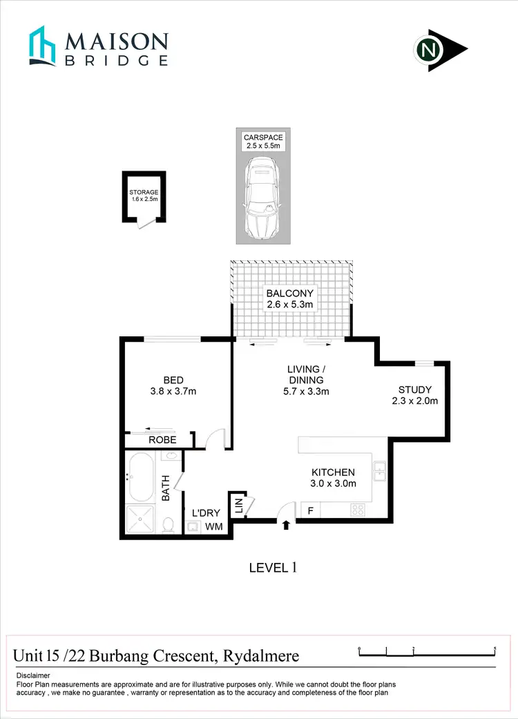 Floorplan of Homely apartment listing, 15/22 Burbang Crescent, Rydalmere NSW 2116