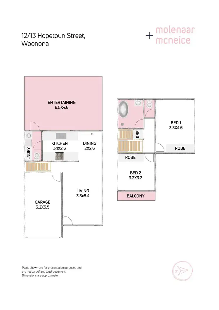 Floorplan of Homely townhouse listing, 12/13 Hopetoun Street, Woonona NSW 2517