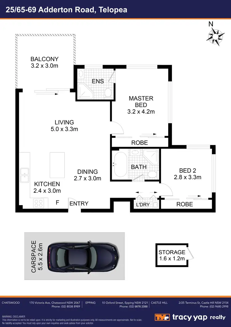 Floorplan of Homely unit listing, 25/65 Adderton Road, Telopea NSW 2117