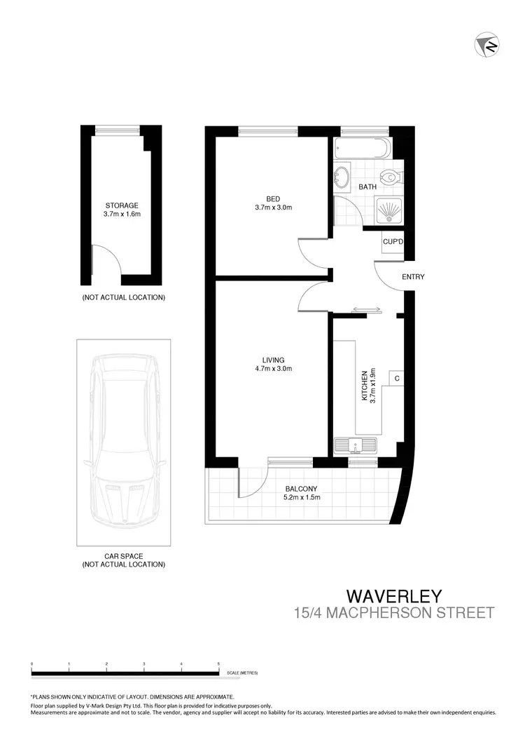 Floorplan of Homely apartment listing, 15/4 MacPherson Street, Waverley NSW 2024