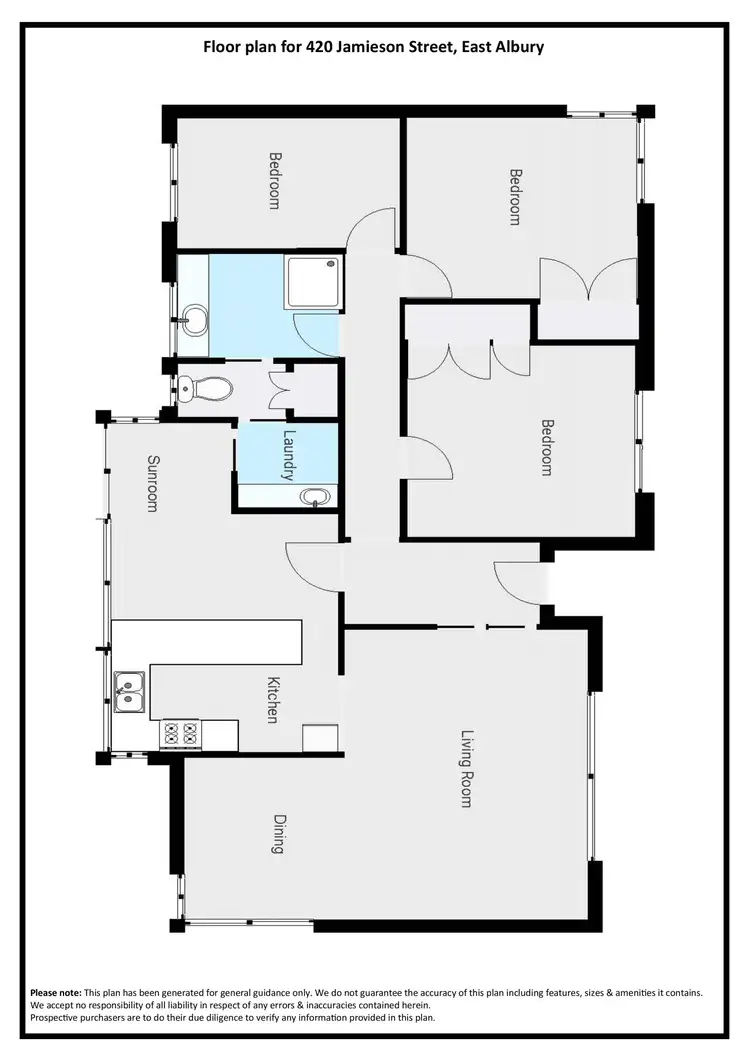 Floorplan of Homely house listing, 420 Jamieson Street, East Albury NSW 2640
