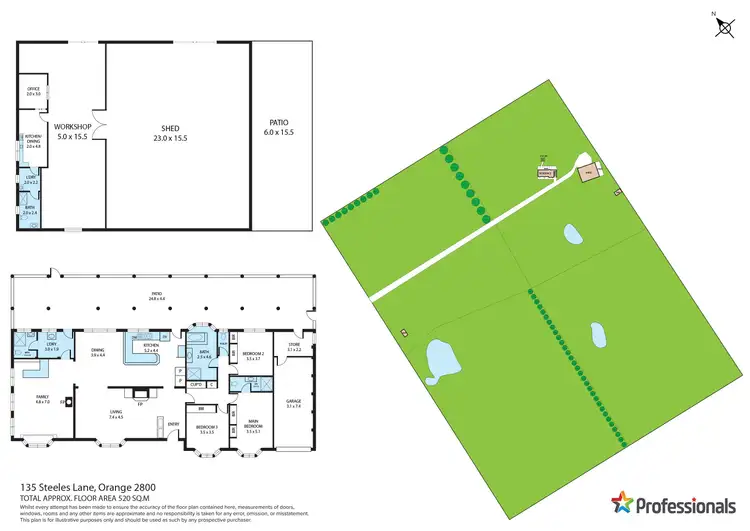 Floorplan of Homely house listing, 135 Steeles Lane, Orange NSW 2800