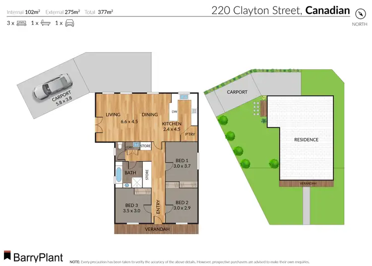 Floorplan of Homely house listing, 220 Clayton Street, Canadian VIC 3350