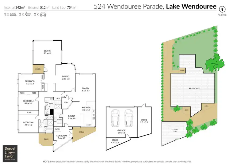 Floorplan of Homely house listing, 524 Wendouree Parade, Lake Wendouree VIC 3350