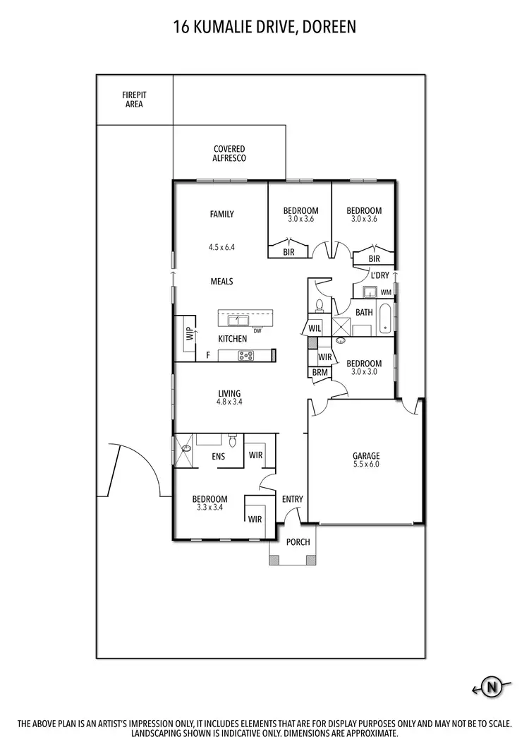 Floorplan of Homely house listing, 16 Kumalie Drive, Doreen VIC 3754