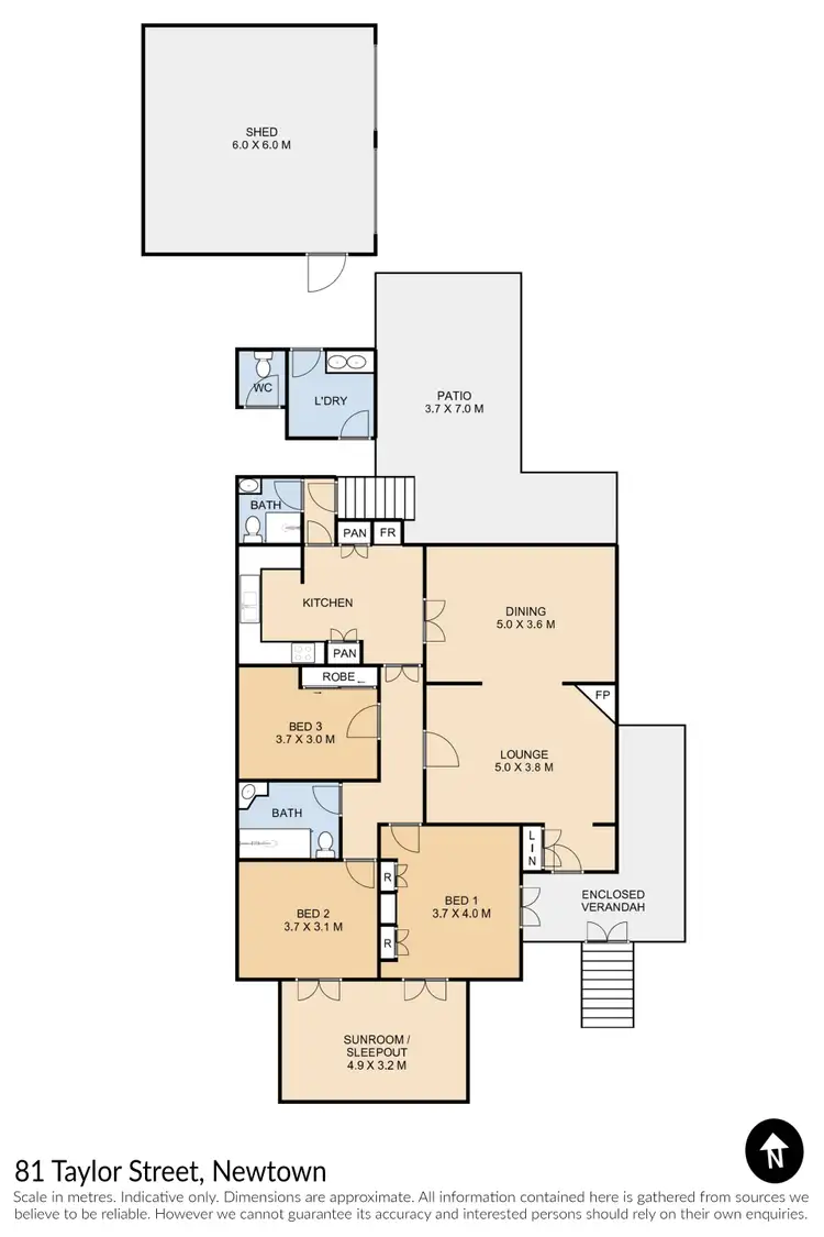Floorplan of Homely house listing, 81 Taylor Street, Newtown QLD 4350