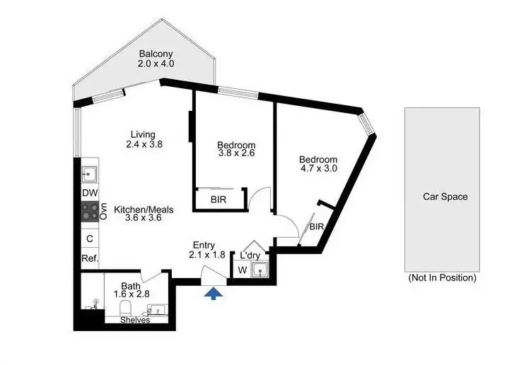Floorplan of Homely apartment listing, 3101/48 Balston Street, Southbank VIC 3006