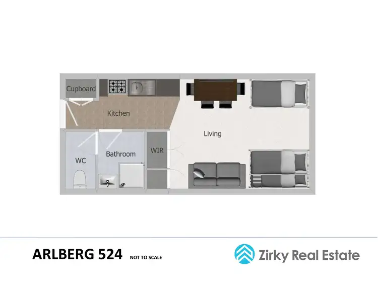 Floorplan of Homely studio listing, 524 Arlberg, Mount Hotham VIC 3741