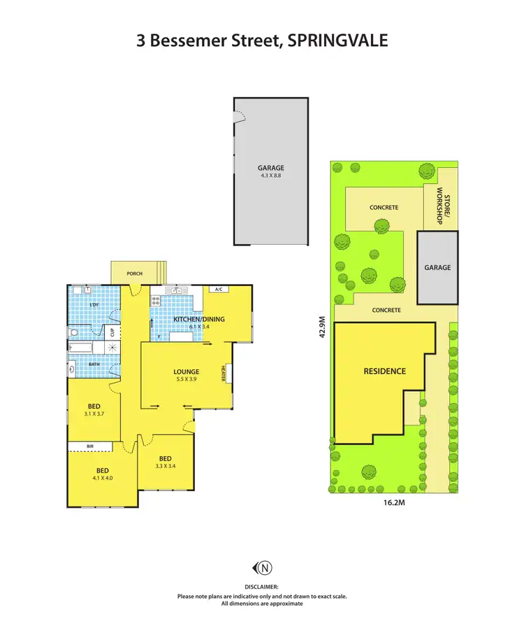 Floorplan of Homely house listing, 3 Bessemer Street, Springvale VIC 3171