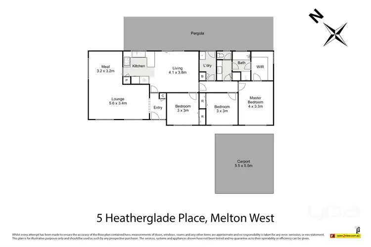 Floorplan of Homely house listing, 5 Heatherglade Place, Melton West VIC 3337