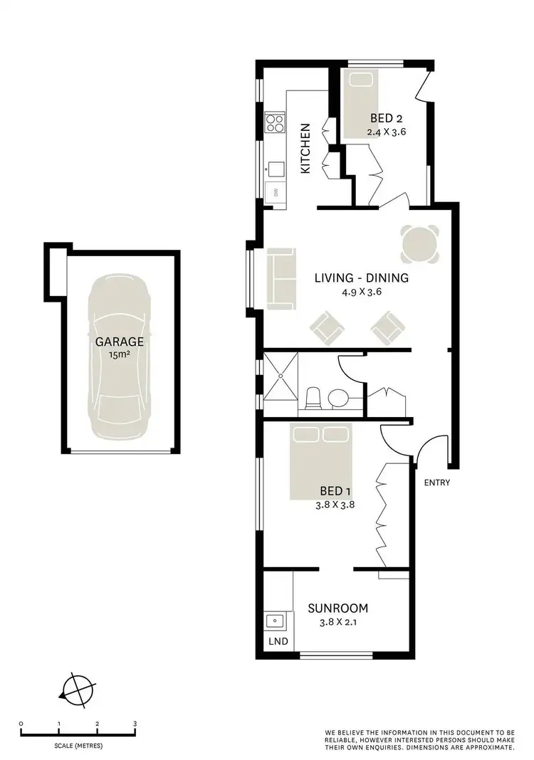 Floorplan of Homely apartment listing, 3/36 Botany Street, Bondi Junction NSW 2022