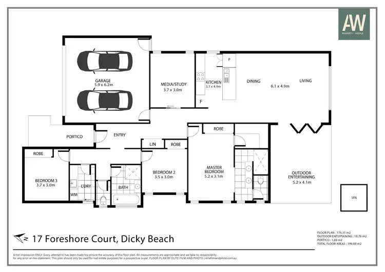 Floorplan of Homely house listing, 17 Foreshore Court, Dicky Beach QLD 4551