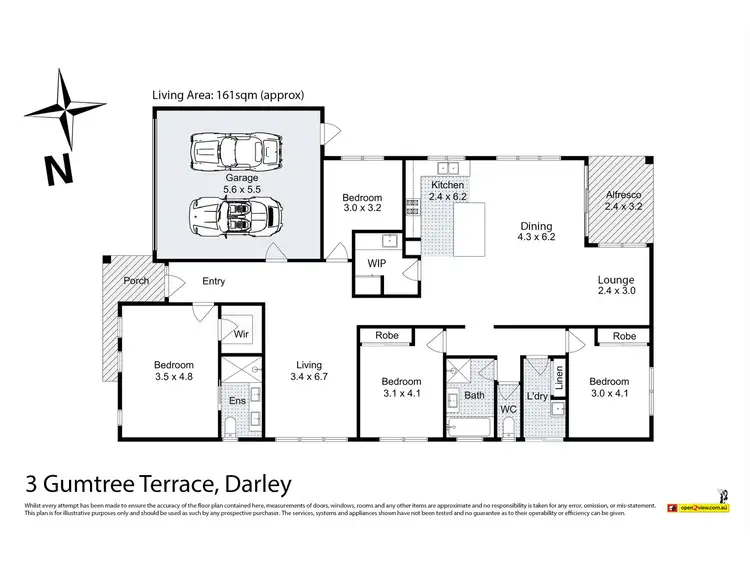 Floorplan of Homely house listing, 3 Gum Tree Terrace, Darley VIC 3340