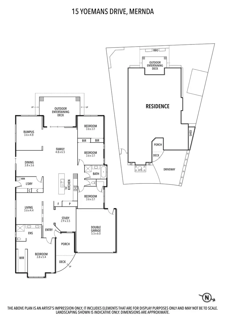Floorplan of Homely house listing, 15 Yoemans Drive, Mernda VIC 3754