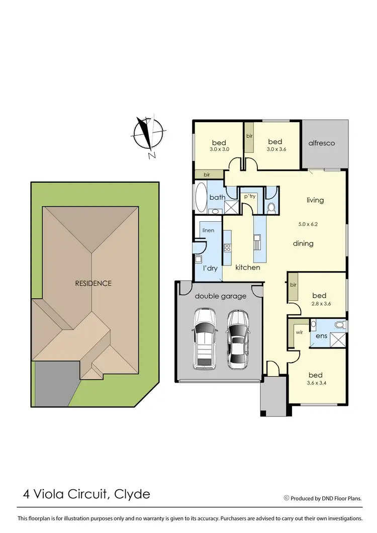 Floorplan of Homely house listing, 4 Viola Circuit, Clyde VIC 3978