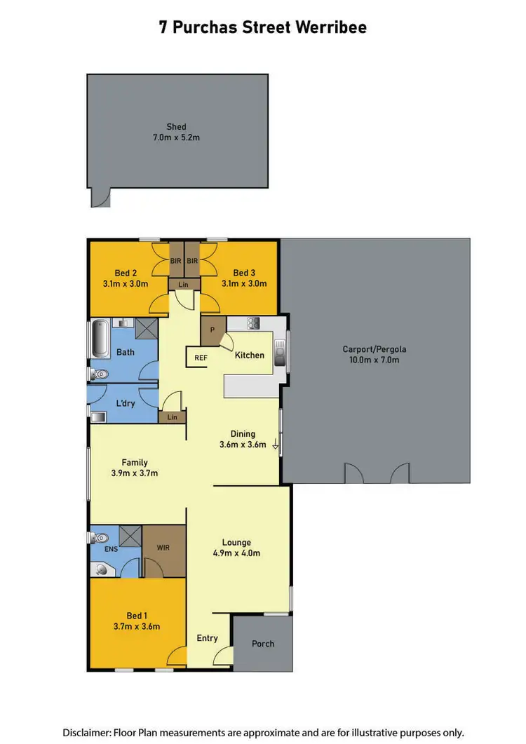 Floorplan of Homely house listing, 7 Purchas Street, Werribee VIC 3030