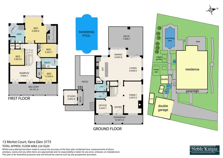Floorplan of Homely house listing, 13 Merlot Court, Yarra Glen VIC 3775