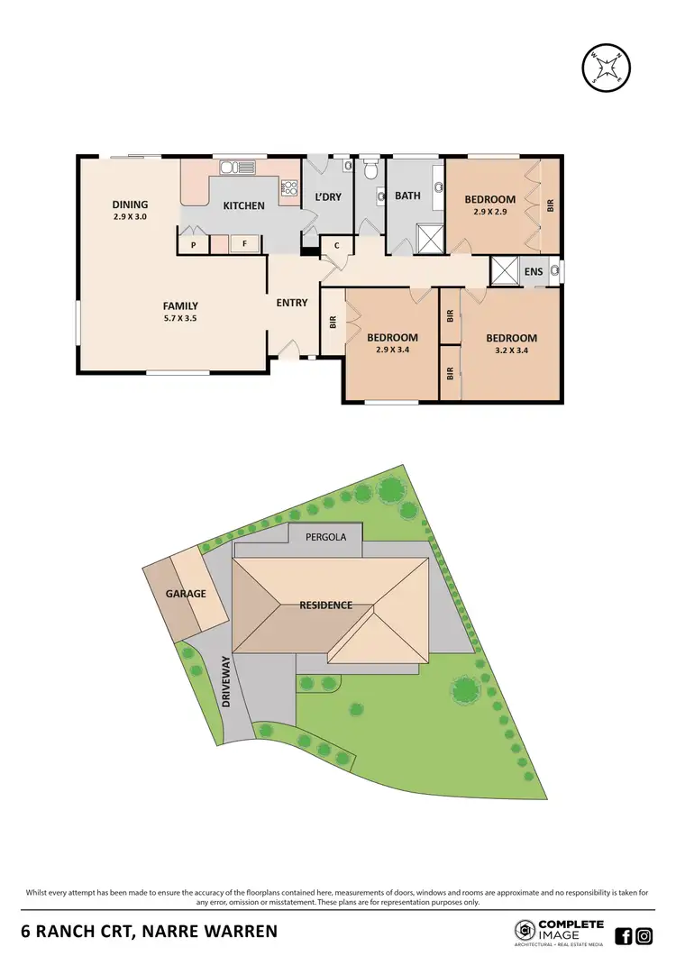 Floorplan of Homely house listing, 6 Ranch Court, Narre Warren VIC 3805