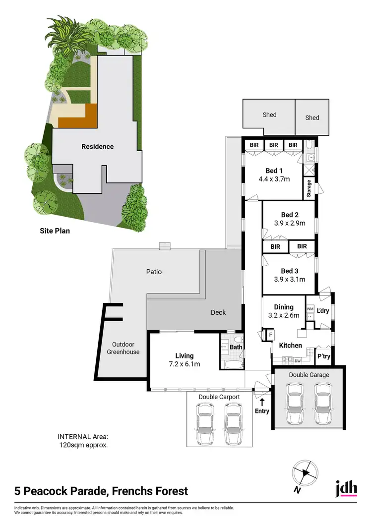 Floorplan of Homely house listing, 5 Peacock Parade, Frenchs Forest NSW 2086