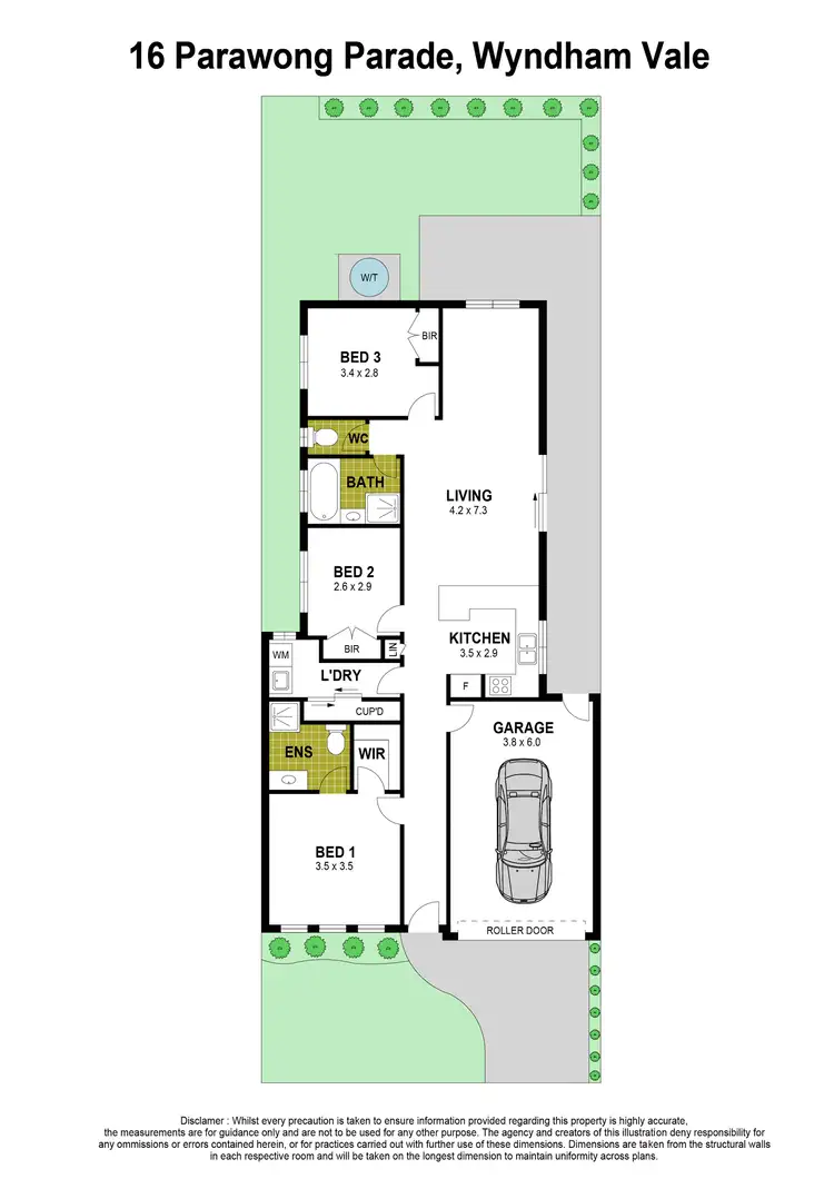 Floorplan of Homely house listing, 16 Parawong Parade, Wyndham Vale VIC 3024