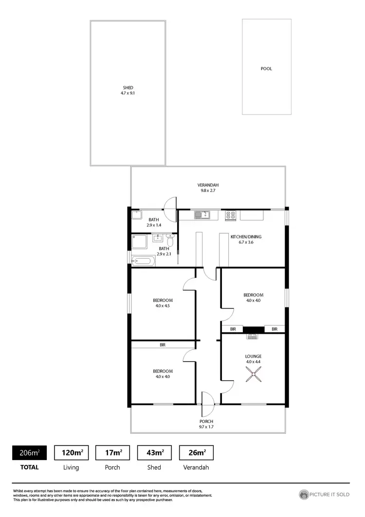 Floorplan of Homely house listing, 52 High Street, Grange SA 5022
