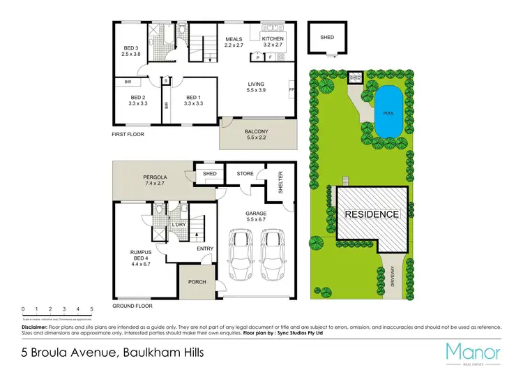Floorplan of Homely house listing, 5 Broula Avenue, Baulkham Hills NSW 2153