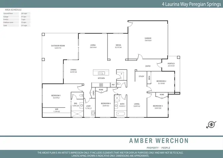 Floorplan of Homely house listing, 4 Laurina Way, Peregian Springs QLD 4573