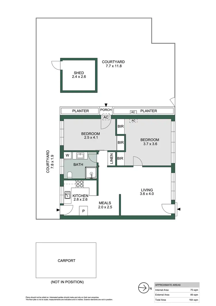 Floorplan of Homely unit listing, 1/24 Torrens Street, Mitcham SA 5062