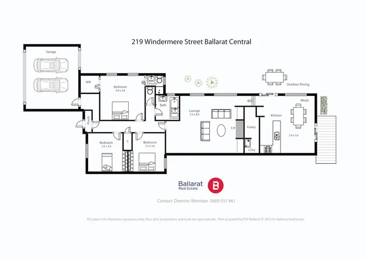 Floorplan of Homely house listing, 219 Windermere Street, Ballarat Central VIC 3350