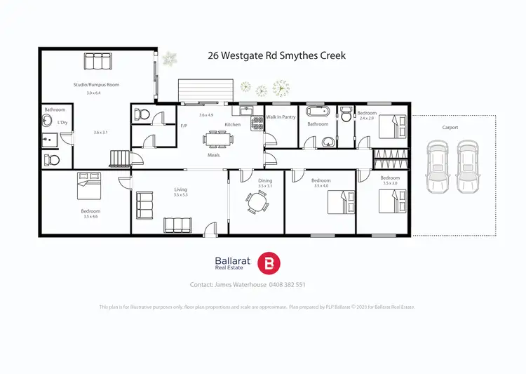 Floorplan of Homely house listing, 26 Westgate Road, Smythes Creek VIC 3351