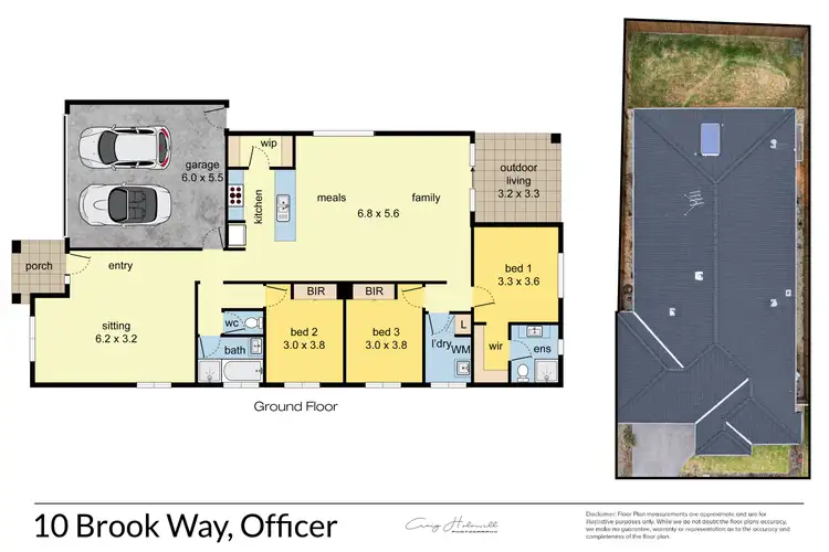 Floorplan of Homely house listing, 10 Brook Way, Officer VIC 3809