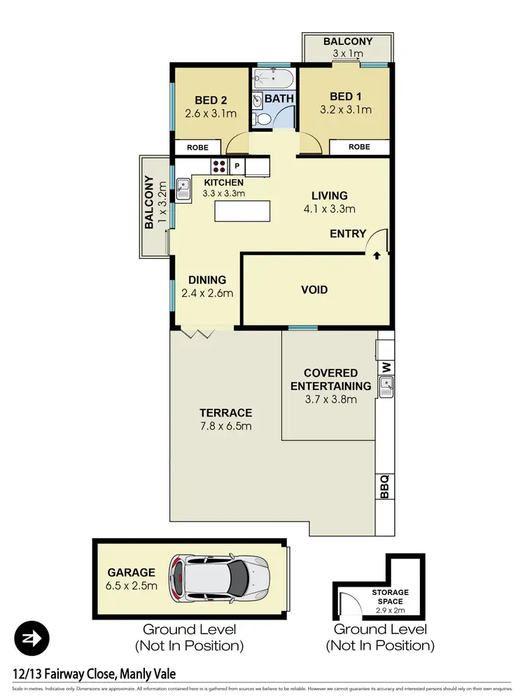 Floorplan of Homely unit listing, 12/13 Fairway Close, Manly Vale NSW 2093
