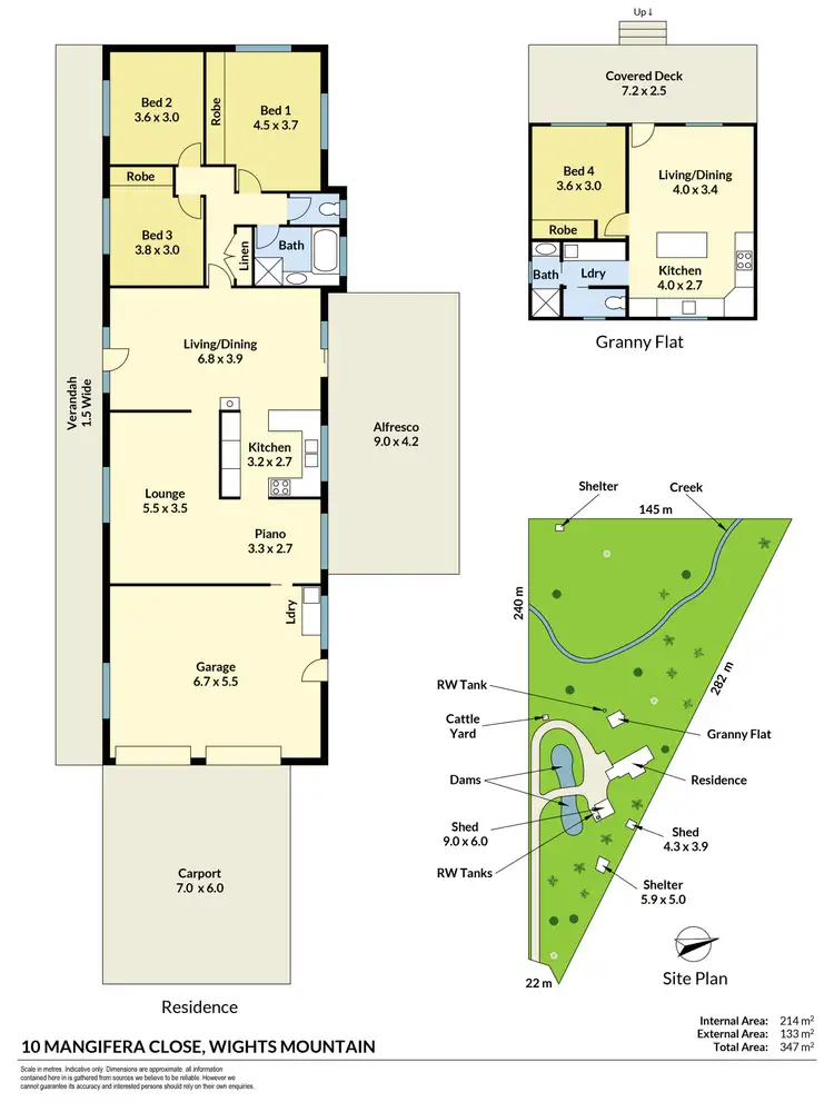 Floorplan of Homely house listing, 10 Mangifera Close, Wights Mountain QLD 4520
