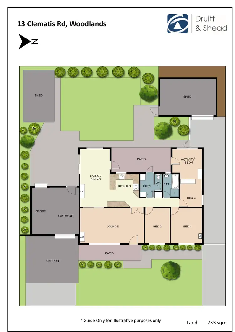 Floorplan of Homely house listing, 13 Clematis Road, Woodlands WA 6018