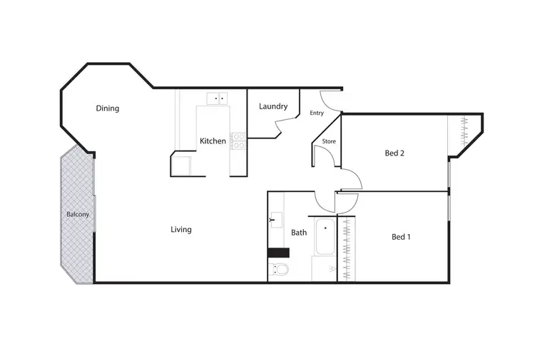 Floorplan of Homely house listing, 45/26 Macquarie Street, Barton ACT 2600