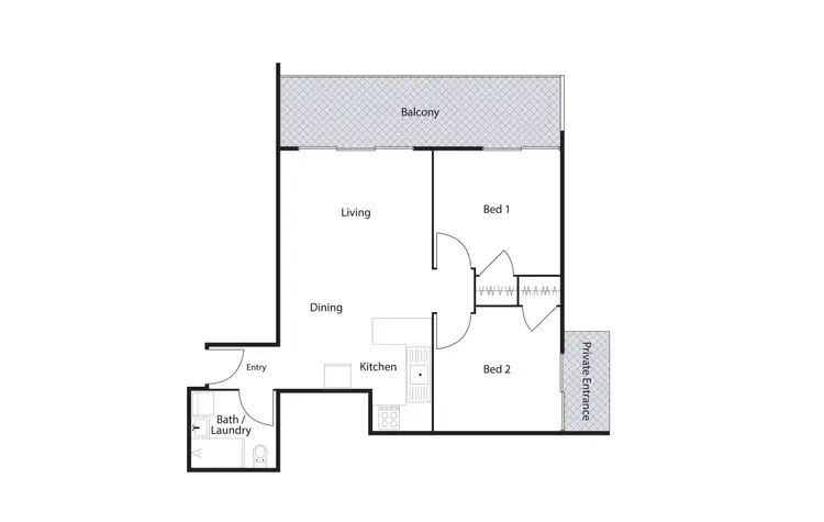 Floorplan of Homely unit listing, 3D/52 Deloraine Street, Lyons ACT 2606