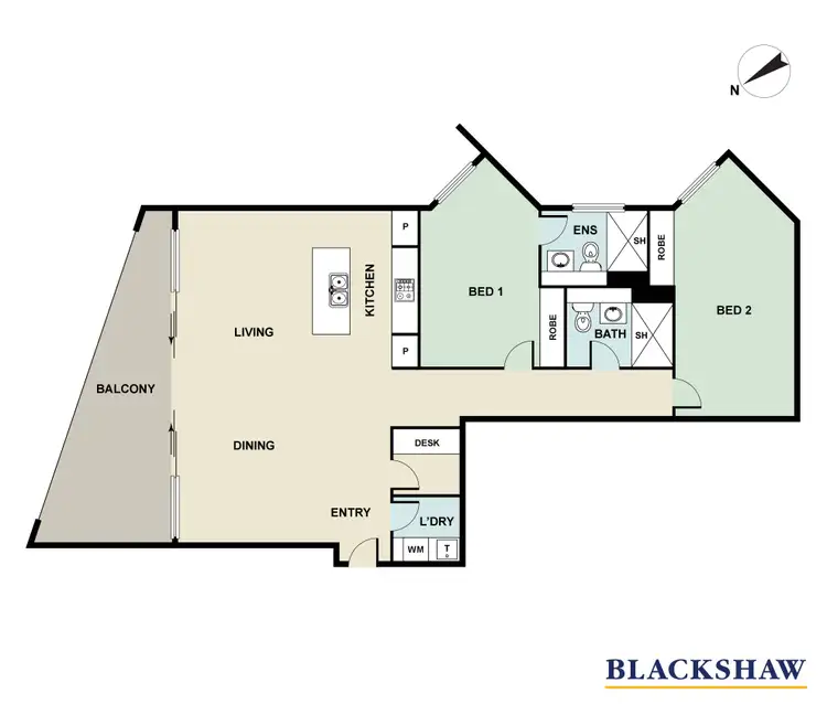 Floorplan of Homely apartment listing, 13/17 Eastlake Parade, Kingston ACT 2604