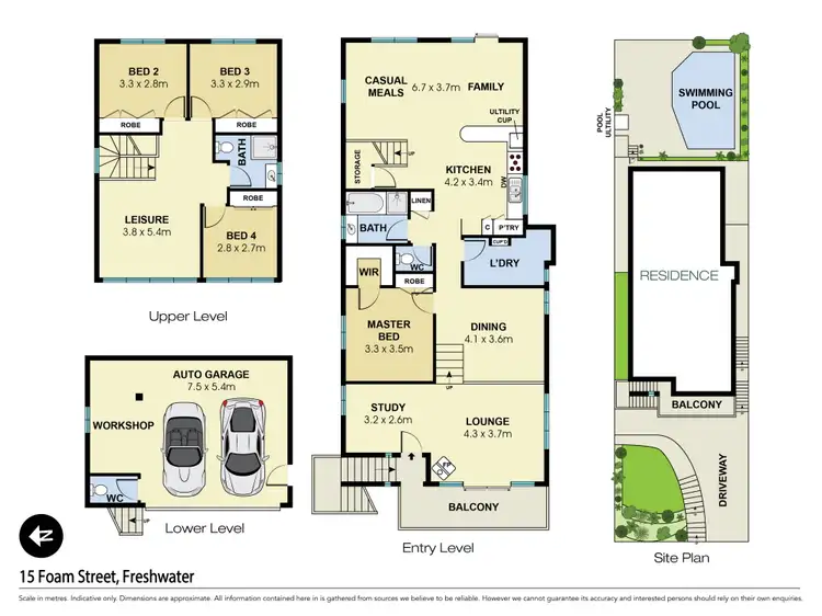 Floorplan of Homely house listing, 15 Foam Street, Freshwater NSW 2096