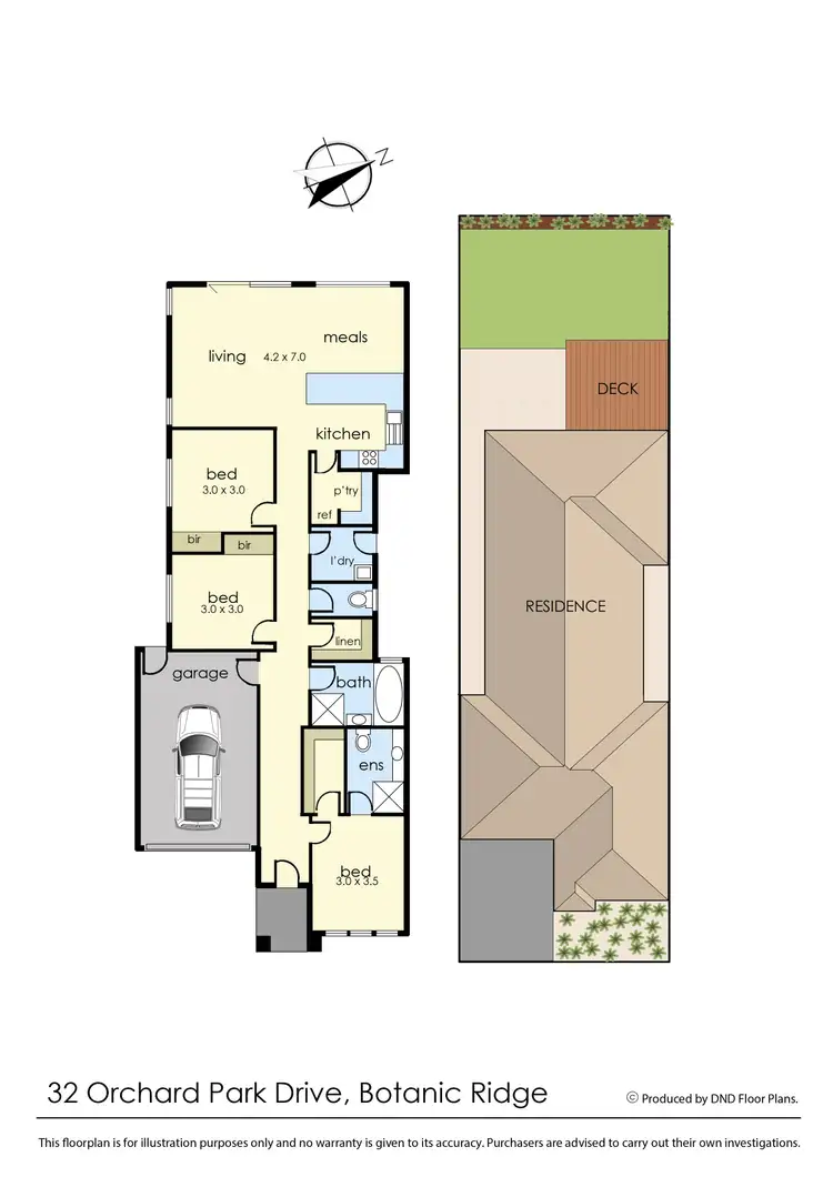 Floorplan of Homely house listing, 32 Orchard Park Drive, Botanic Ridge VIC 3977
