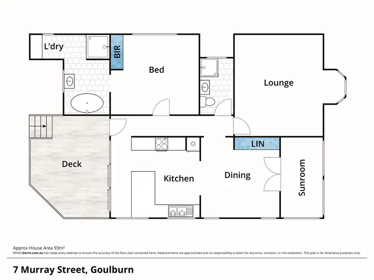Floorplan of Homely house listing, 7 Murray Street, Goulburn NSW 2580